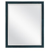 Wholesale - MS 19X23" TEAL GLOBAL EMBOSSED MIRROR C/P 1, UPC: 044021665602